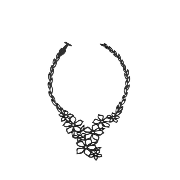 Collana lunga con fiori di tiarè