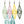 vue boucles d'oreilles à l'unité sur présentoir plastique. Modèle graphique, couleurs 6 dispos : amande, barbe à papa, citron, kaki, menthe glaciale, turquoise. Attache dormeuse en acier inxoydable. Ladygum, marque française, bijoux fantaisies en silicone. Style : longues, pendantes, contemporaines, géométrique, losange, ajouré. Cadeau original.