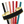 vue gros, détails, pack mon petit bangle doré à l'or fin en acier inoxydable, ajustable, réglable. 6 bandes de silicones, couleur unie : noir, blanc, nude, rose blush, rouge, turquoise. Bandes interchangeables. Ladygum, marque française, bijoux fantaisies en silicone. Idée cadeau pour les fêtes.