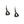 vue à plat, en entier, paire de boucles d'oreilles clochette, couleur noir. Bijoux fantaisies en silicone, marque française, créateurs, designers. Style nature, fleur, floral, pendante, courte, feuille. Attache dormeuse en acier inoxydable. Minimisant les allergies, résistant à l'eau/à la chaleur/à la lumière, souple, léger. Cadeau original.