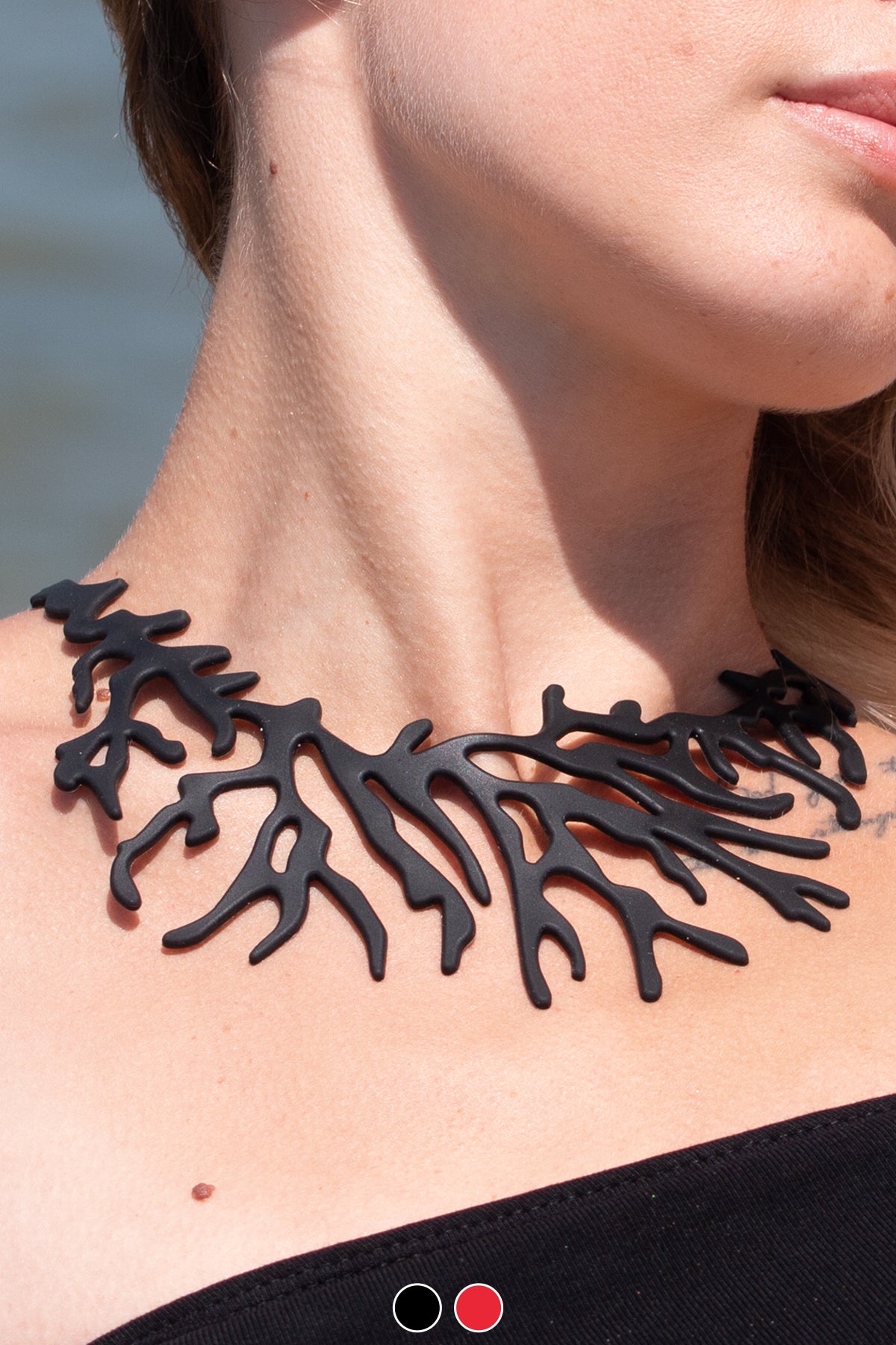 Coral necklace store